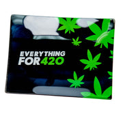 EF420 Glass Rolling Tray Black / 6.5 Inches