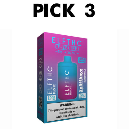 ELFTHC x Spliffboyz THC + Nic Vape - 5% Pick 3