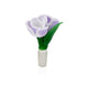 Empire Glassworks White Lavender Tulip Bowl - 14mm Male