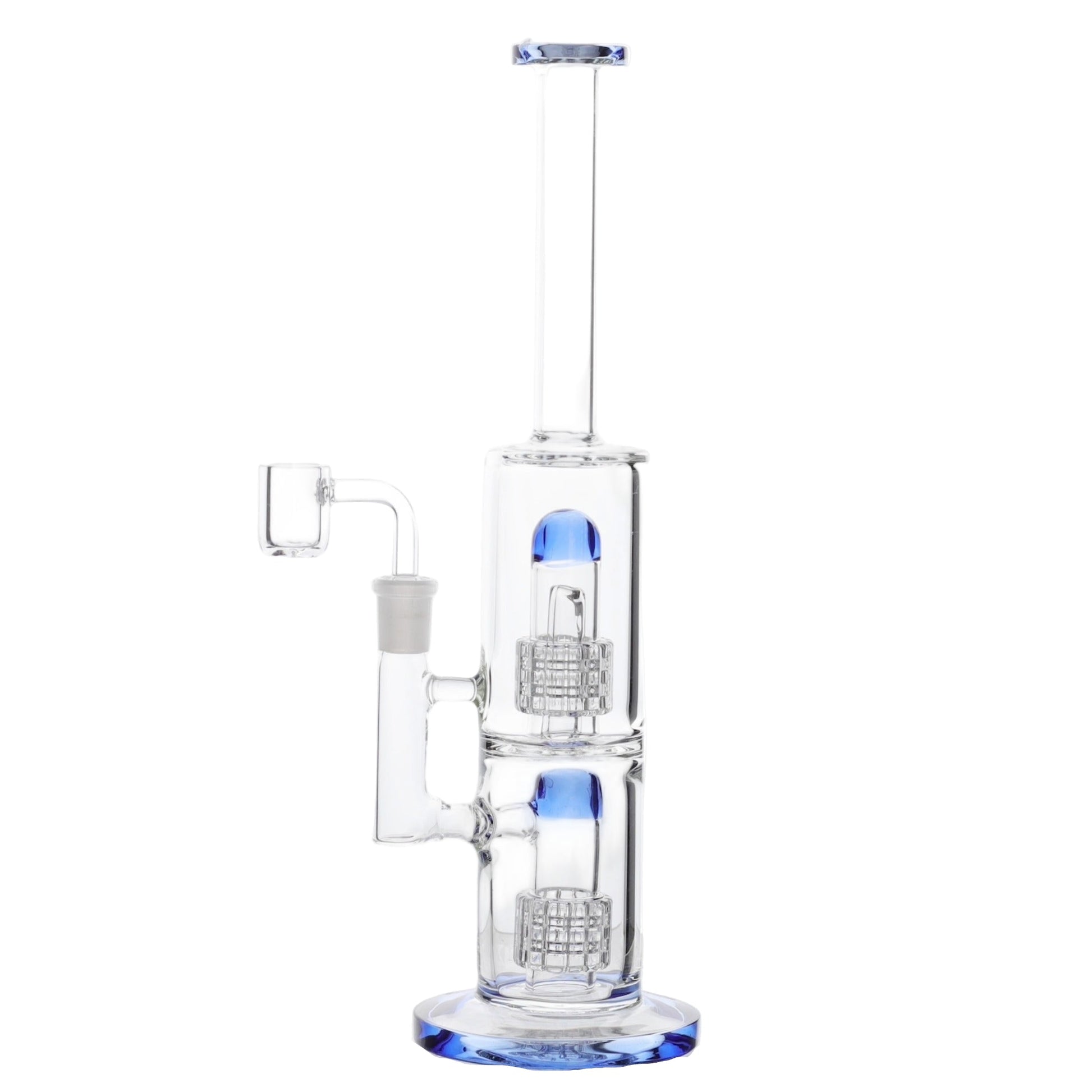 Enter The Matrix Percolator Bong - 13in Blue