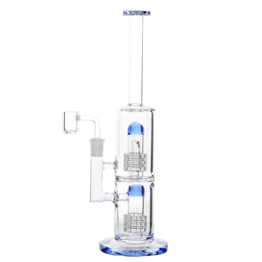 Enter The Matrix Percolator Bong - 13in Blue