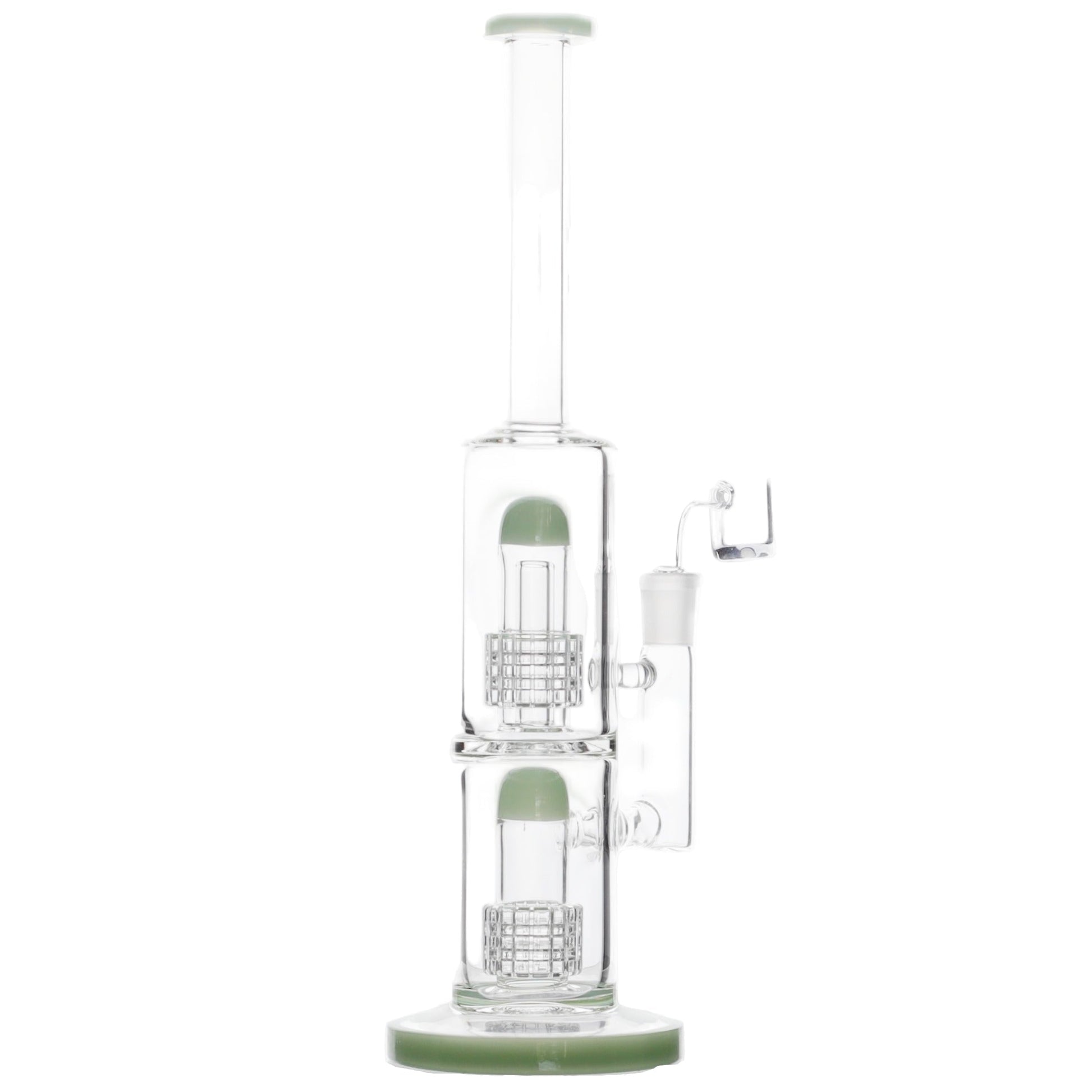 Enter The Matrix Percolator Bong - 13in Jade Green