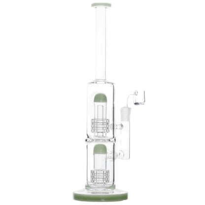 Enter The Matrix Percolator Bong - 13in Jade Green