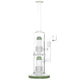Enter The Matrix Percolator Bong - 13in Jade Green
