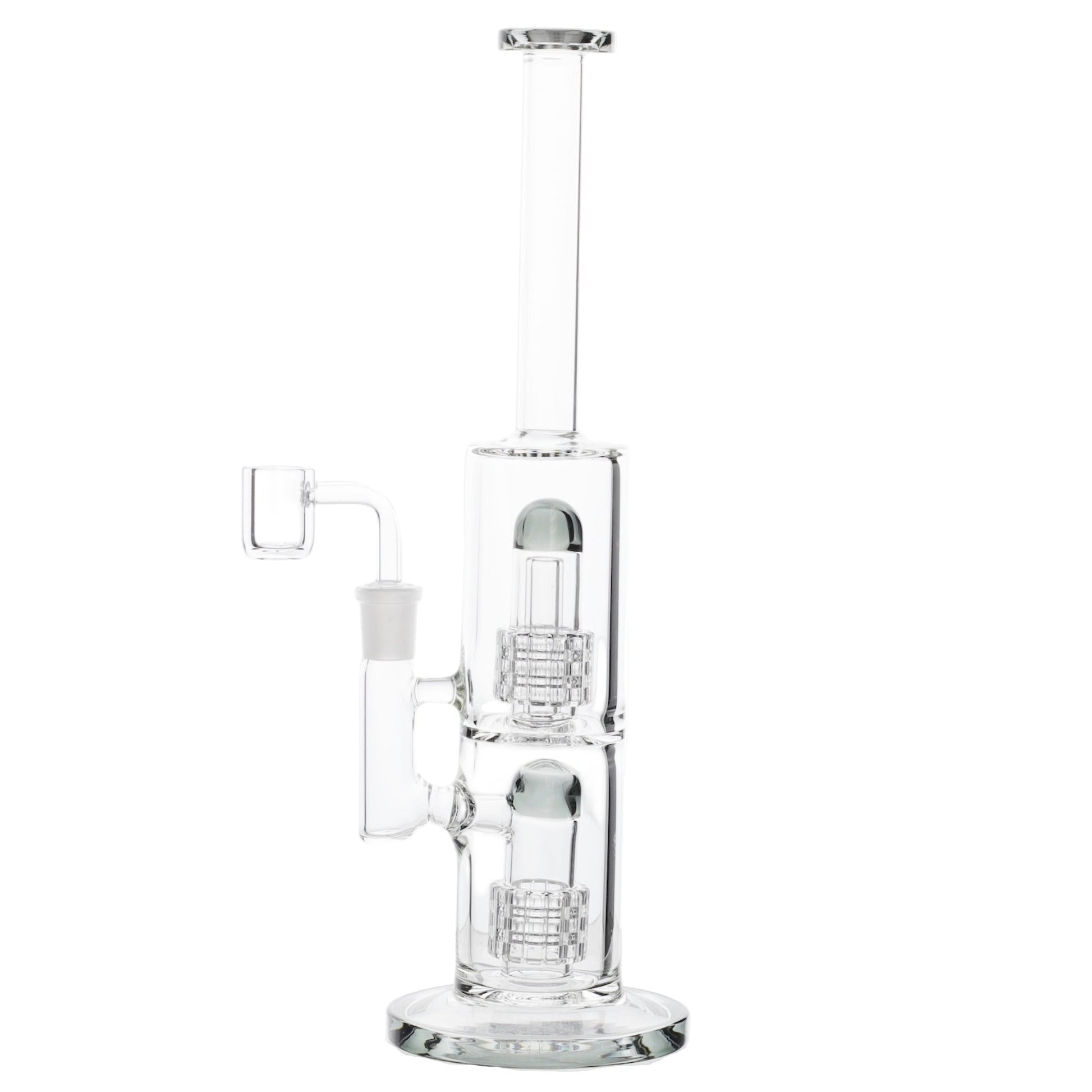 Enter The Matrix Percolator Bong - 13in Smoke Black