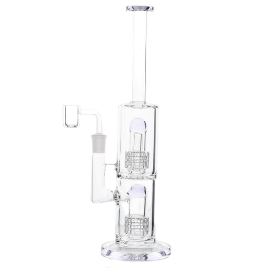 Enter The Matrix Percolator Bong - 13in Purple