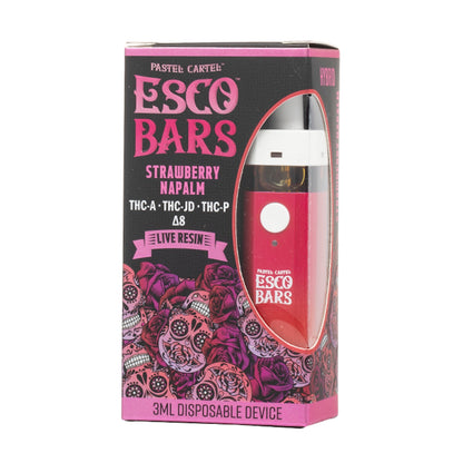 Escobars THC-A Live Resin Blend Vaporizer - 3000mg Strawberry Napalm