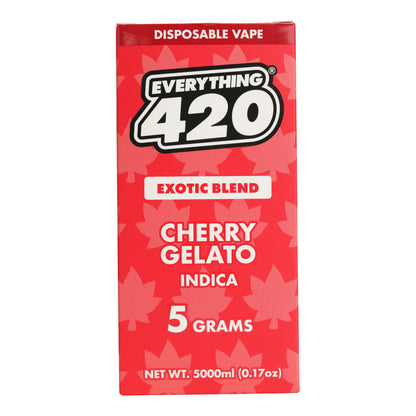 Everything 420 Cherry Gelato Exotic Blend Vaporizer - 5000mg