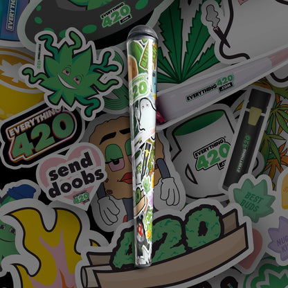 Everything 420 Joint Holder - 3ct Sticker Art