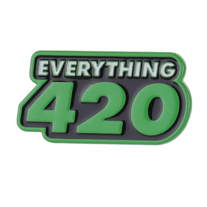 Everything 420 Pin Black/Green Logo