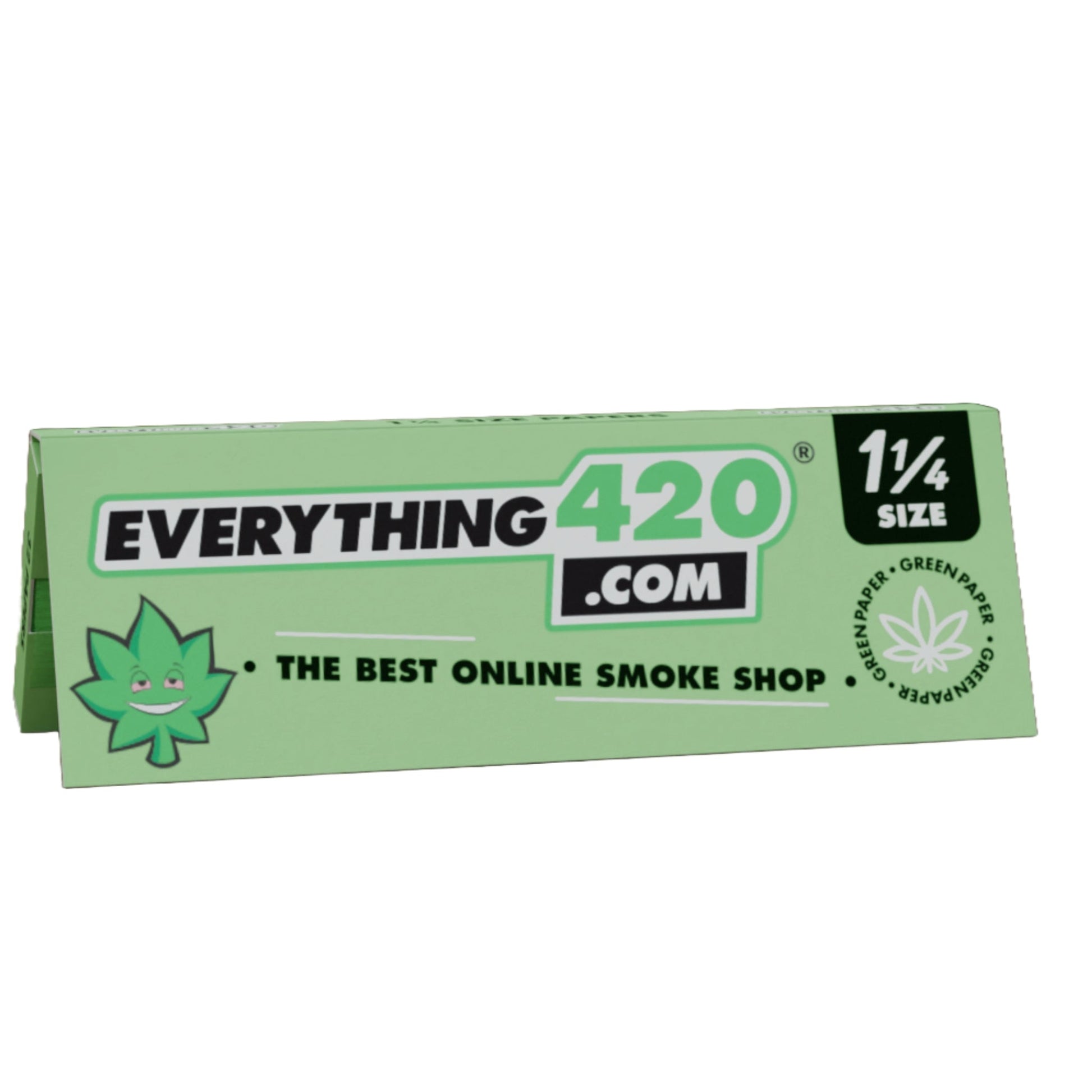 Everything 420 Rolling Papers - 1 1/4" Green