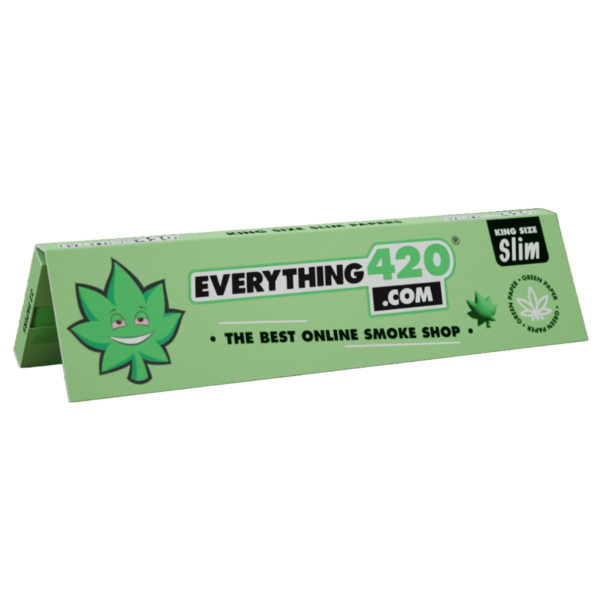 Everything 420 Rolling Papers - King Size Slim Green