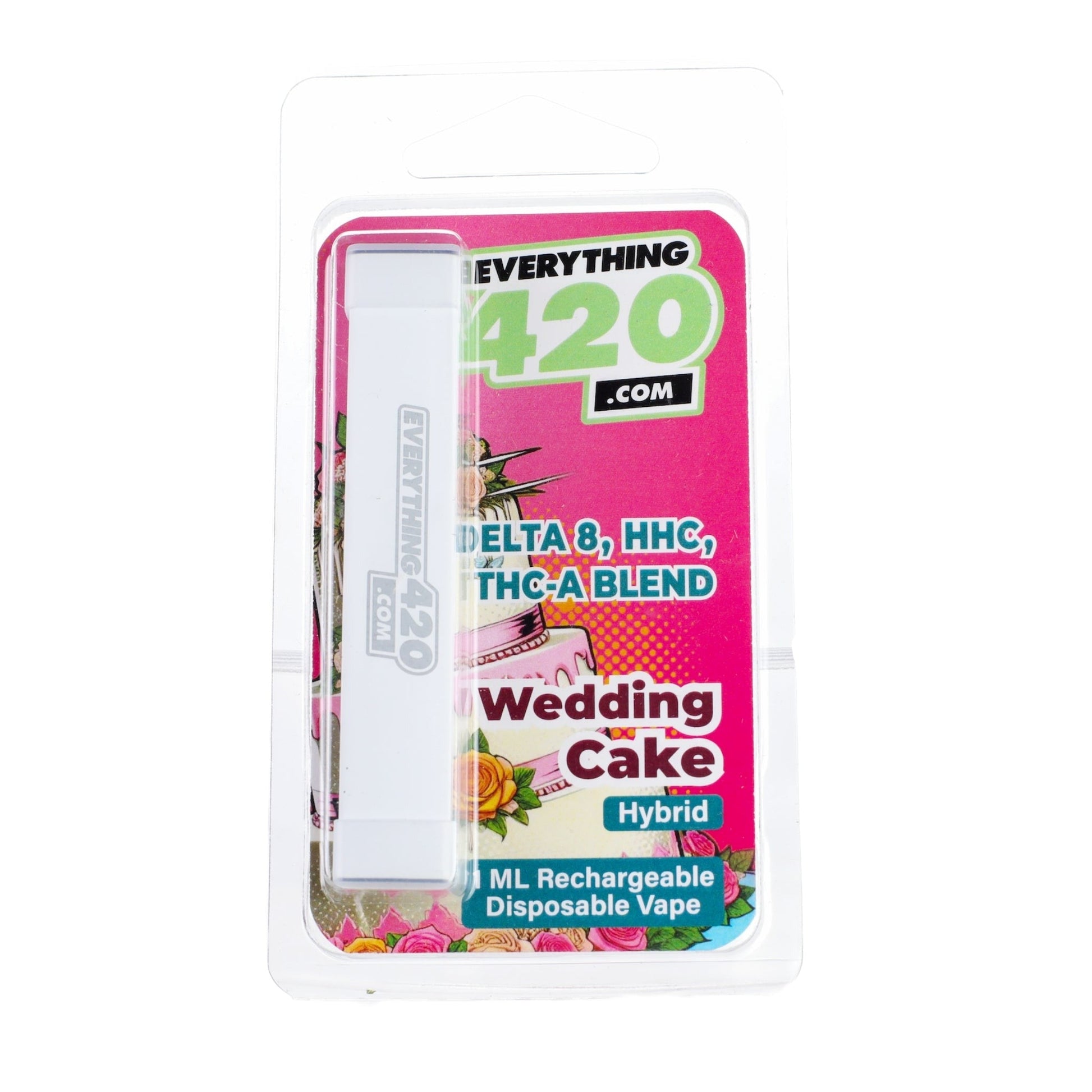 Everything 420 Wedding Cake THC-A Vaporizer - 1000mg Everything 420 Wedding Cake THC-A Vaporizer - 1000mg