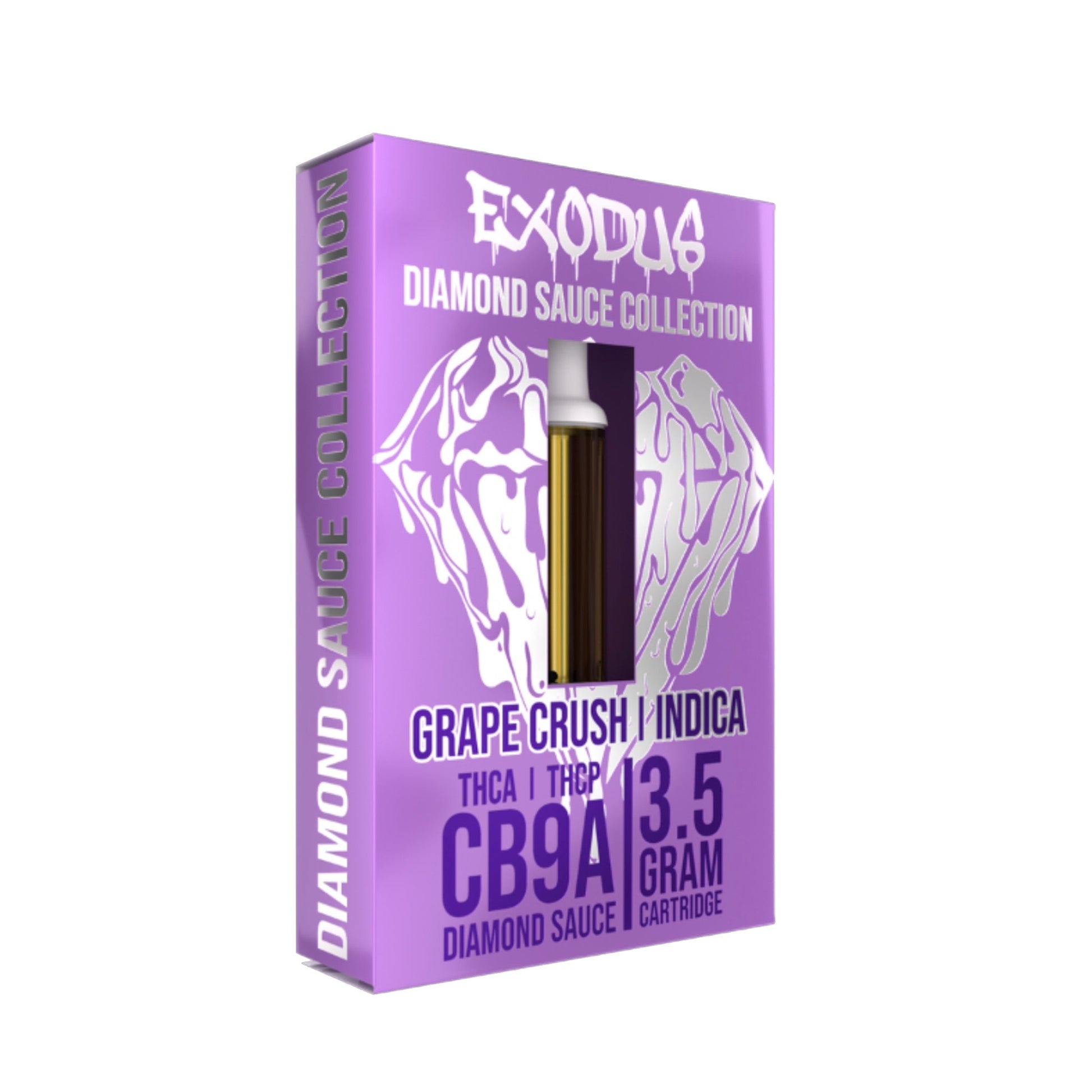 Exodus Diamond Sauce THC-A + THC-P + CB9A Cartridge - 3500mg Grape Crush