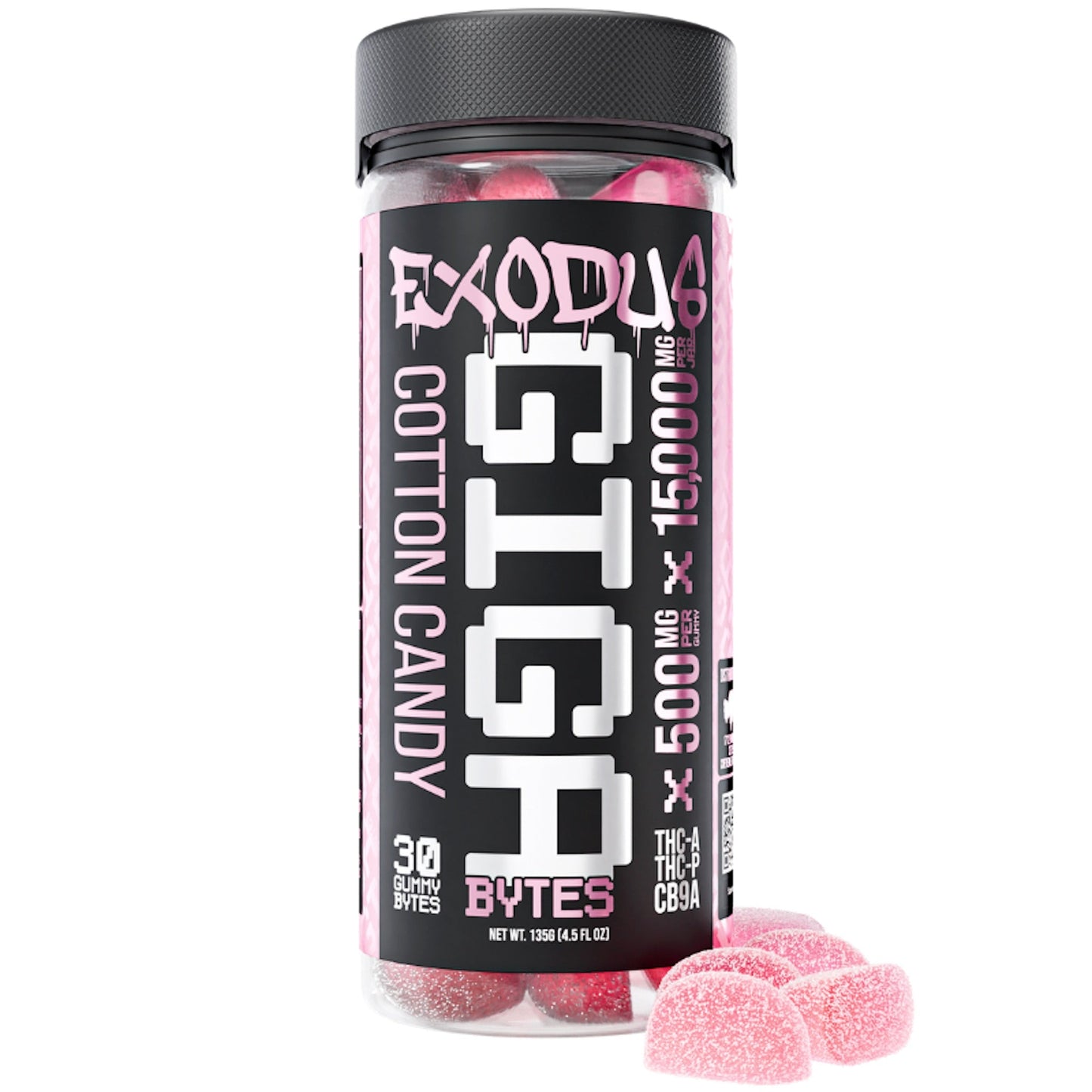 Exodus Gigabyte Cotton Candy THC-A Gummies - 15,000mg