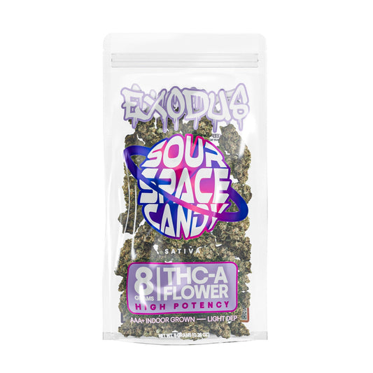 Exodus High Potency THC-A Flower - 8g Sour Space Candy
