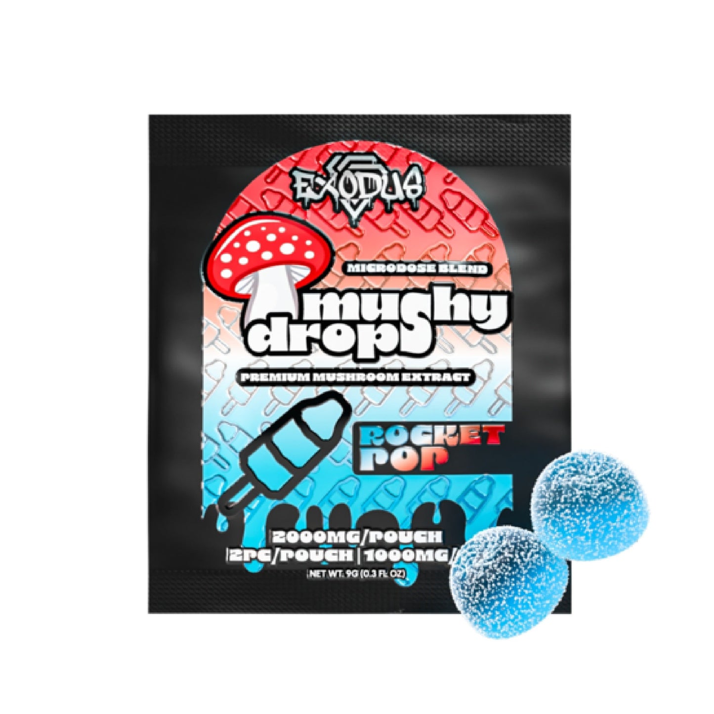 Exodus Mushy Drops Gummy Pouches - 2000mg