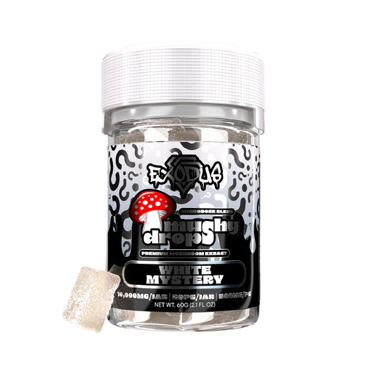 Exodus Mushy Drops Mushroom Gummies - 10,000mg White Mystery