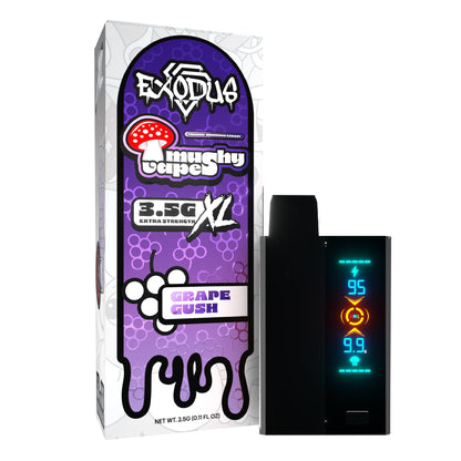 Exodus Mushy Premium Mushroom XL Device - 3500mg Grape Gush