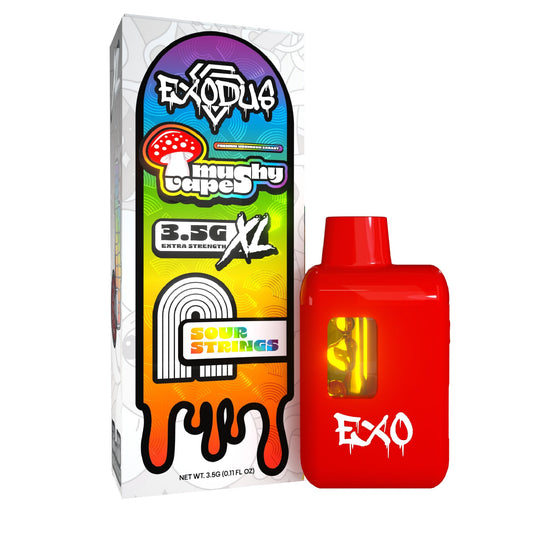 Exodus Mushy Premium Mushroom XL Vaporizer - 3500mg Sour Strings
