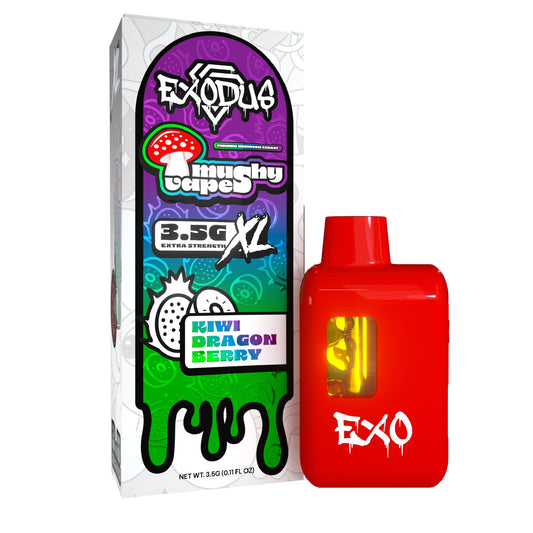Exodus Mushy Premium Mushroom XL Vaporizer - 3500mg Kiwi Dragon Berry
