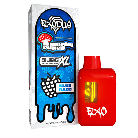 Exodus Mushy Premium Mushroom XL Vaporizer - 3500mg Blue Razz