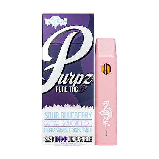 Exodus Purpz Pure THC-P Vaporizer - 2200mg Sour Blueberry (S) / 1 Pack