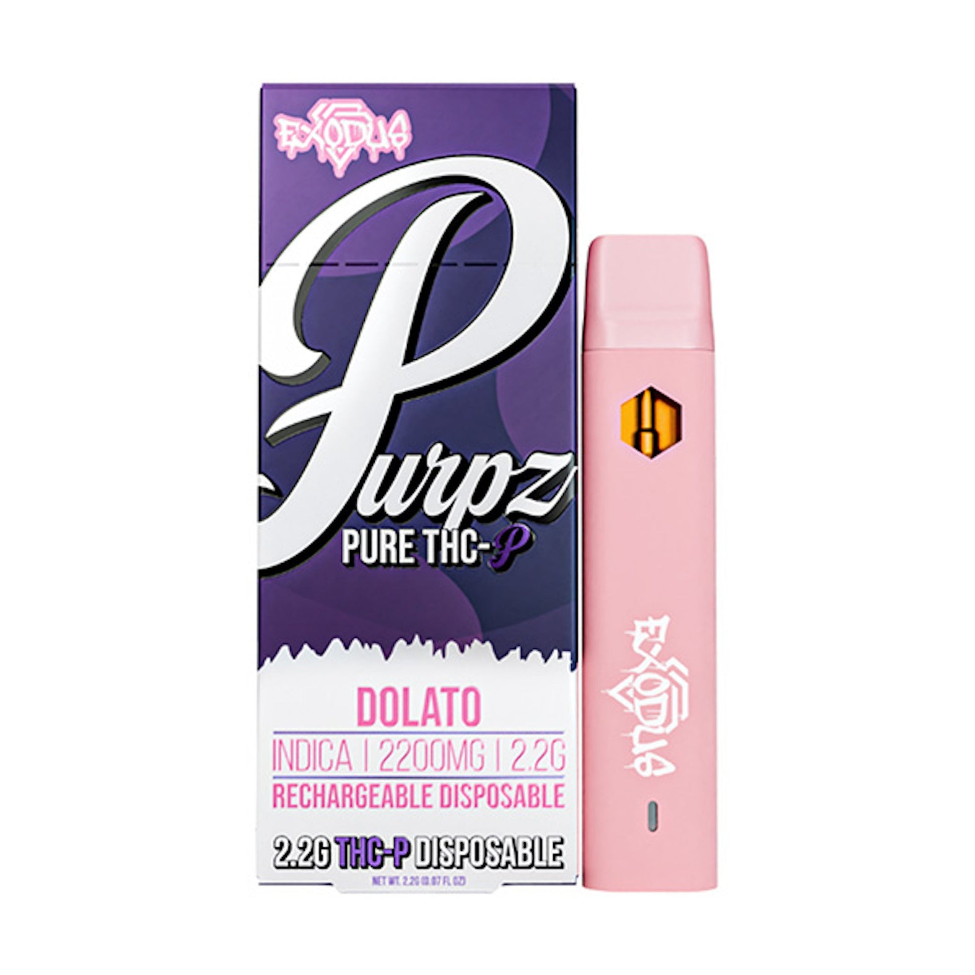 Exodus Purpz Pure THC-P Vaporizer - 2200mg Dolato