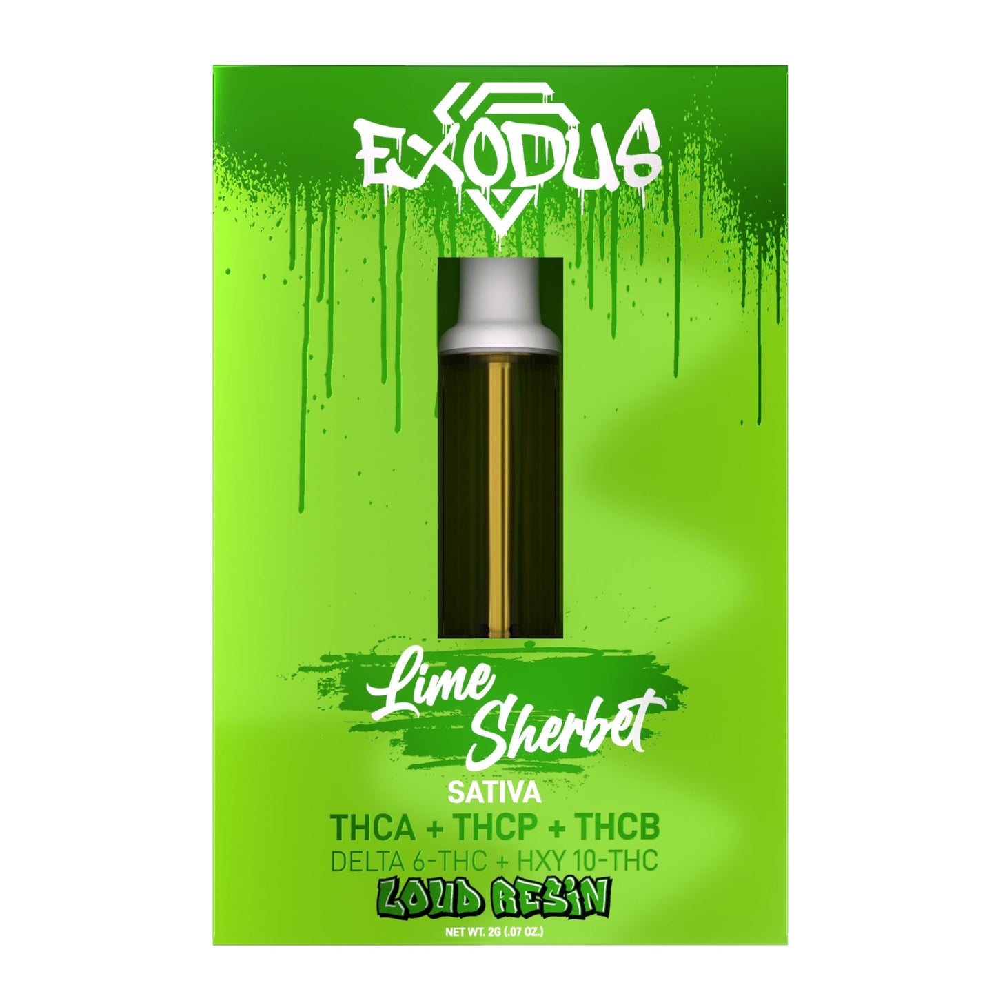 Exodus THC-A Cartridge - 2000mg Lime Sherbert