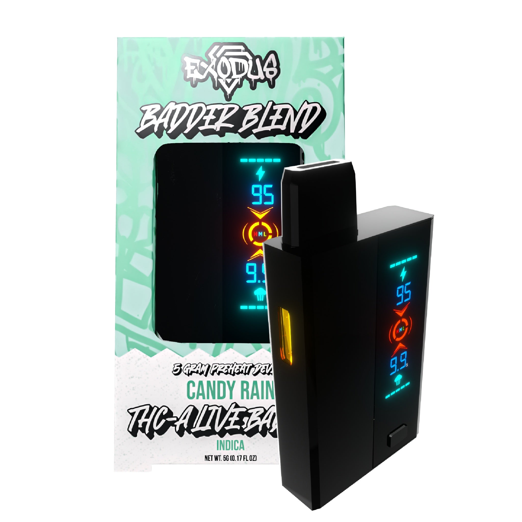 Exodus THC-A Live Resin Badder Blend Vaporizer - 5000mg