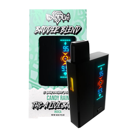 Exodus THC-A Live Resin Badder Blend Vaporizer - 5000mg Candy Rain (I)