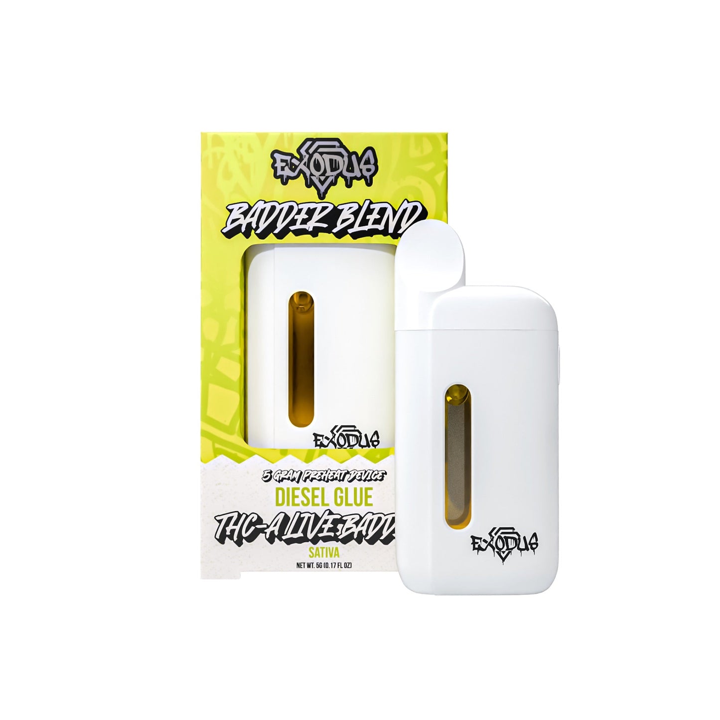 Exodus THC-A Live Resin Badder Blend Vaporizer - 5000mg