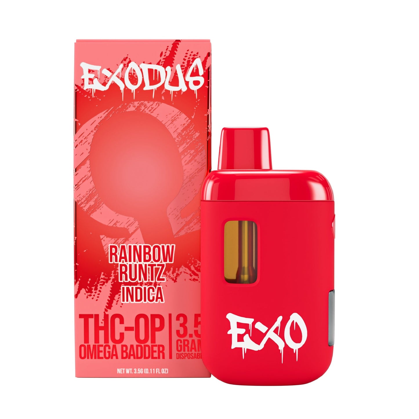 Exodus THC-OP Omega Badder Vaporizer - 3500mg Rainbow Runtz (I)