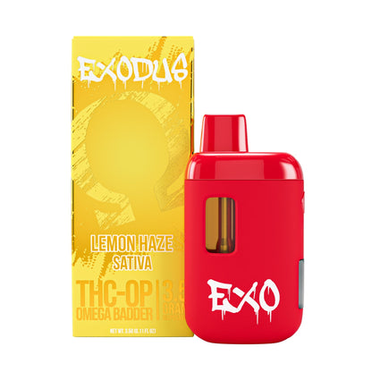 Exodus THC-OP Omega Badder Vaporizer - 3500mg Lemon Haze (S)
