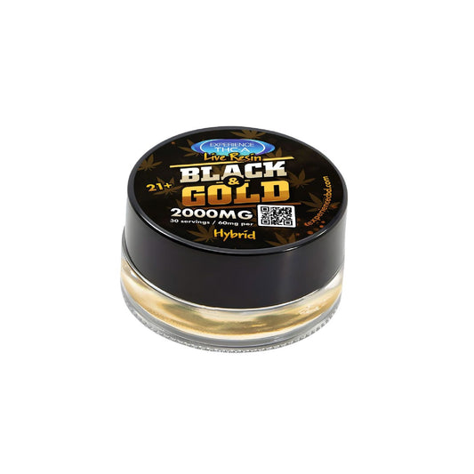 Experience Live Resin THC-A Wax - 2000mg Black and Gold (H)