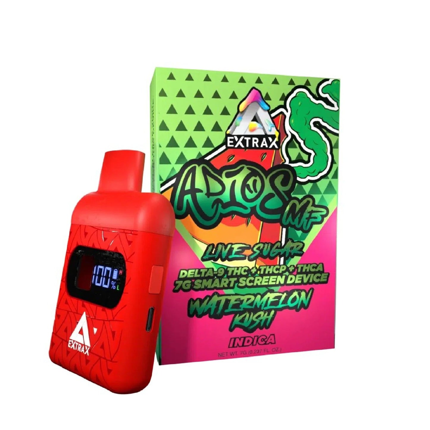 Extrax Adios MF THC-A Live Sugar Device - 7000mg Watermelon Kush (I) / 1 Pack