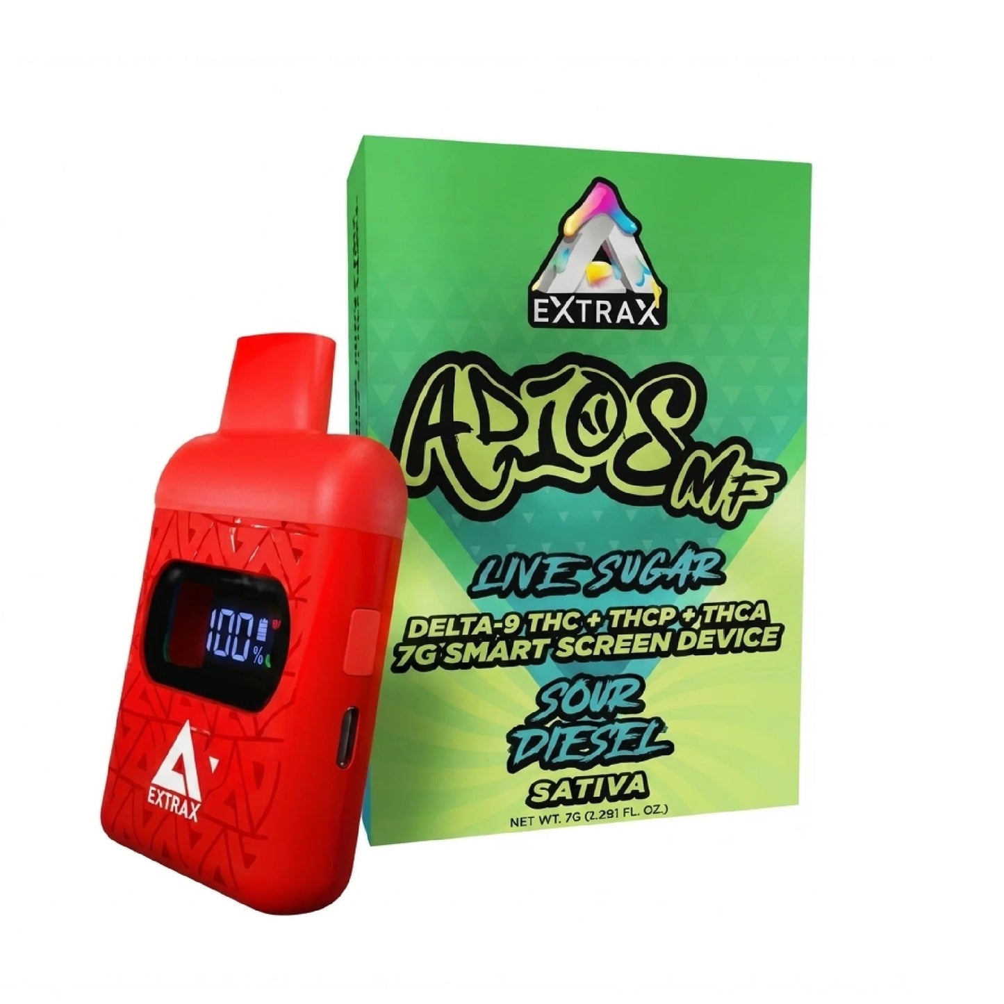 Extrax Adios MF THC-A Live Sugar Device - 7000mg Sour Diesel (S) / 1 Pack