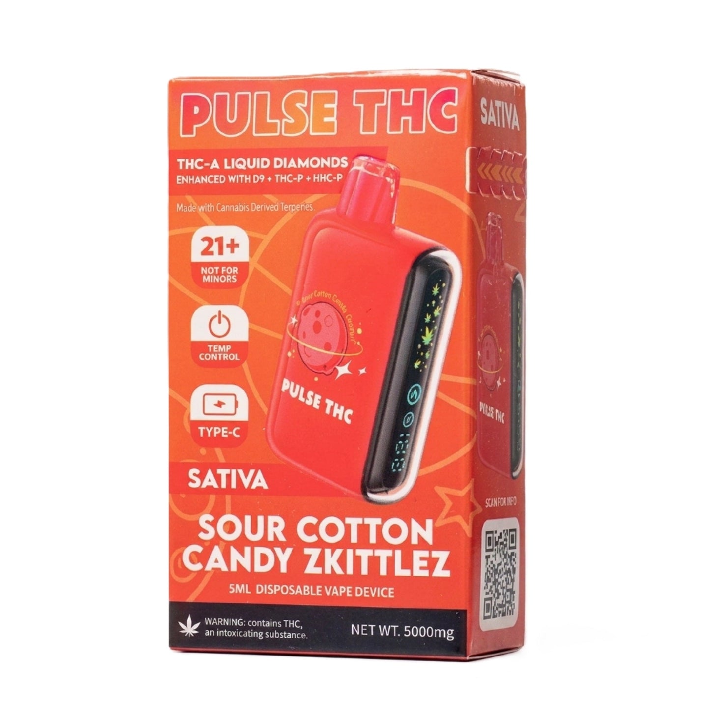 Extrax Adios MF THC-A Live Sugar Unit - 7000mg Sour Cotton Candy Zkittlez (S) / 1 Pack