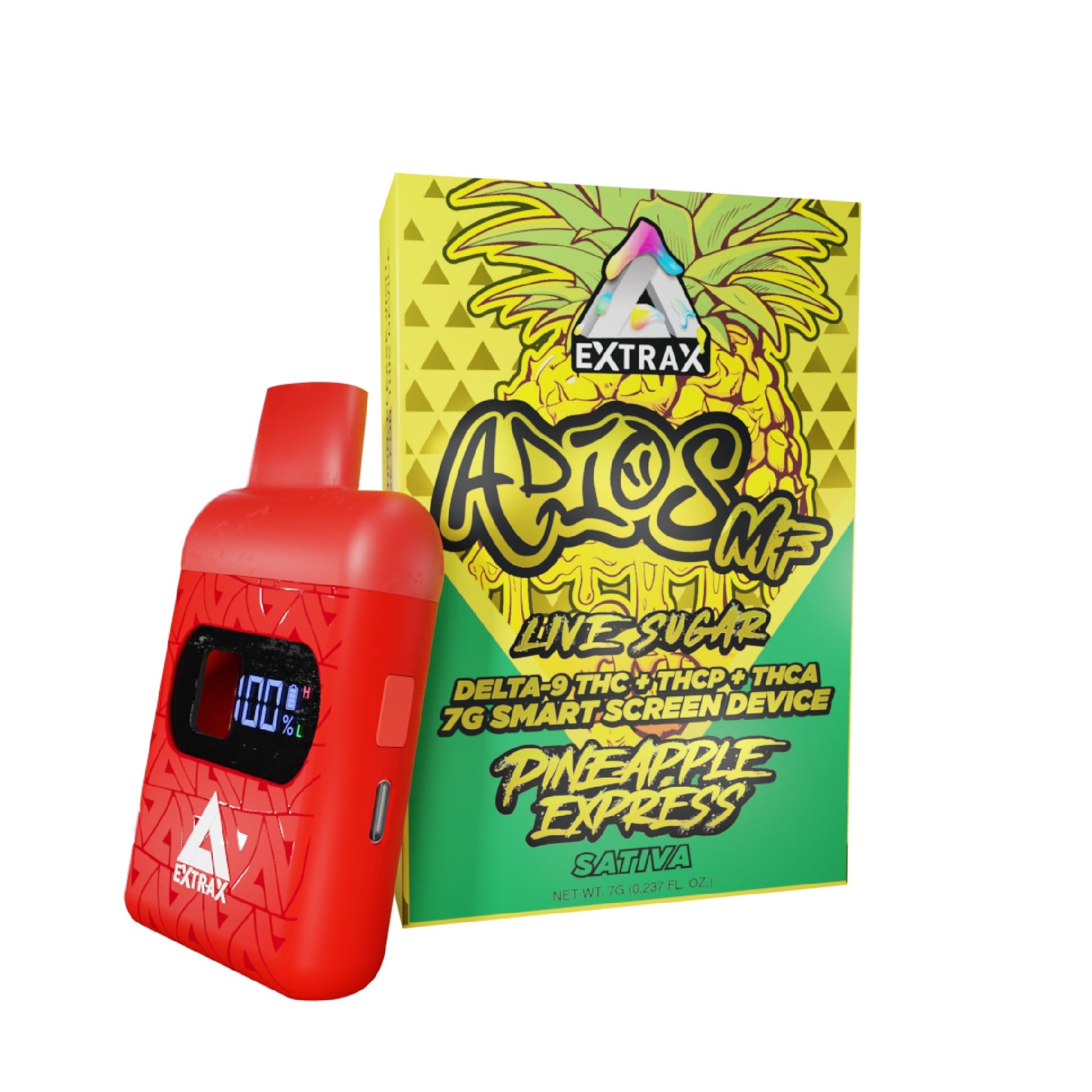 Extrax Adios MF THC-A Live Sugar Vaporizer - 7000mg Pineapple Express (S)