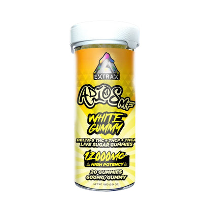 Extrax Adios THC-A Gummies - 12000mg White Gummy