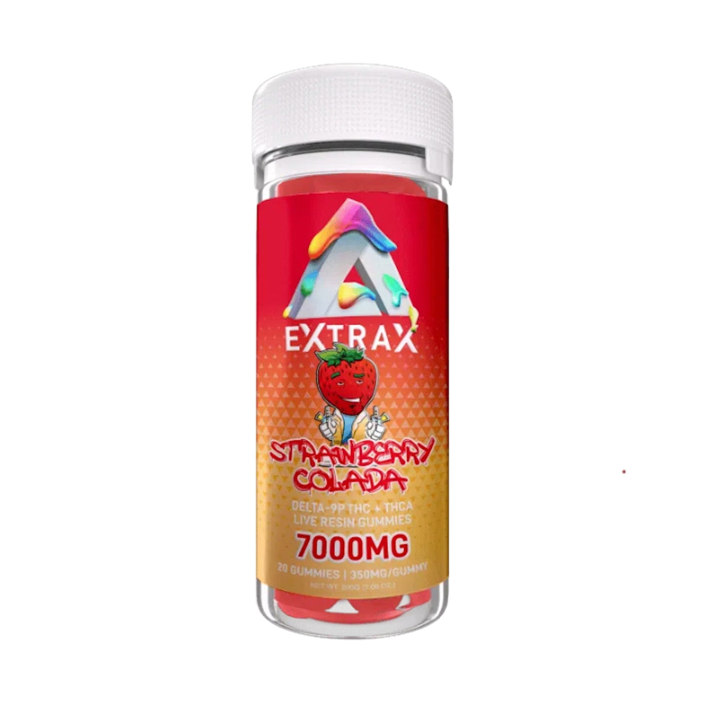 Extrax Adios THC-A Gummies - 7000mg Strawberry Colada