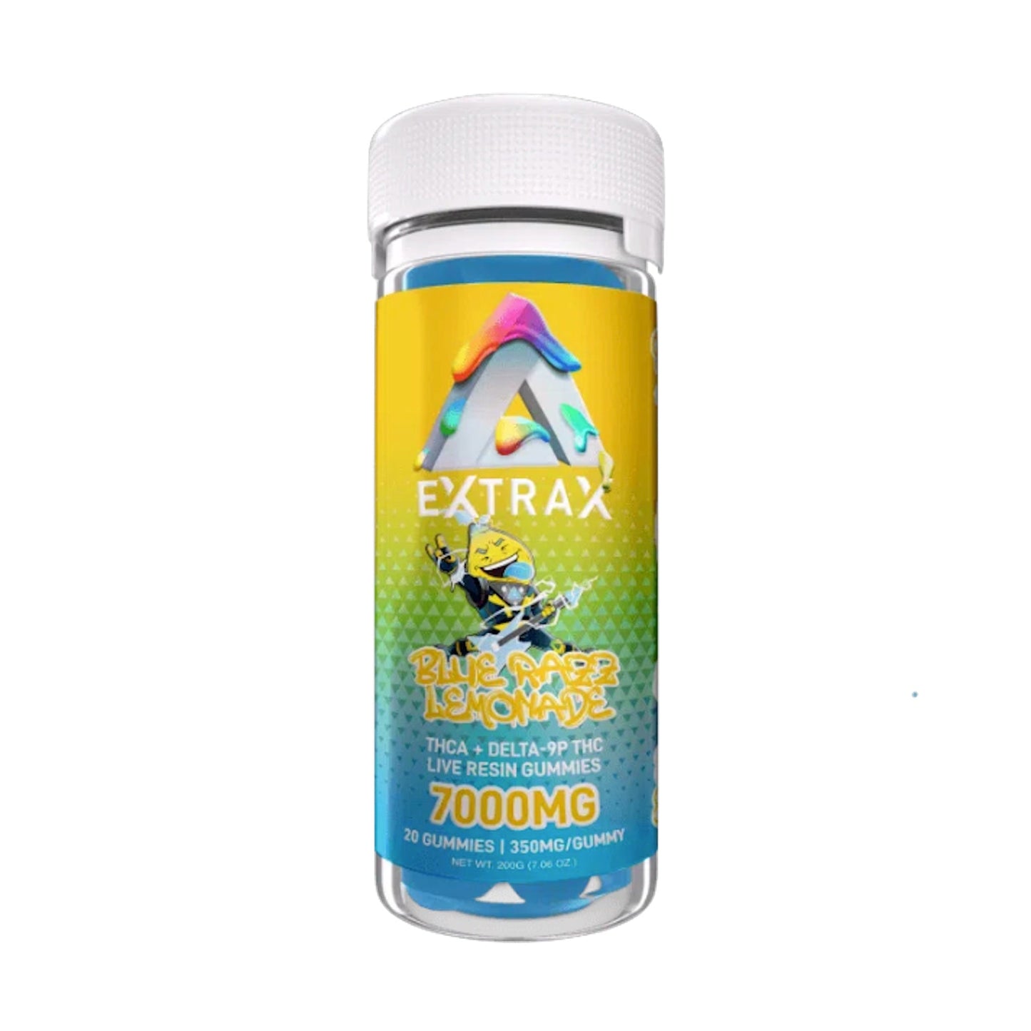 Extrax Adios THC-A Gummies - 7000mg Blue Razz Lemonade