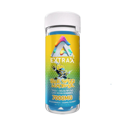 Extrax Adios THC-A Gummies - 7000mg Blue Razz Lemonade