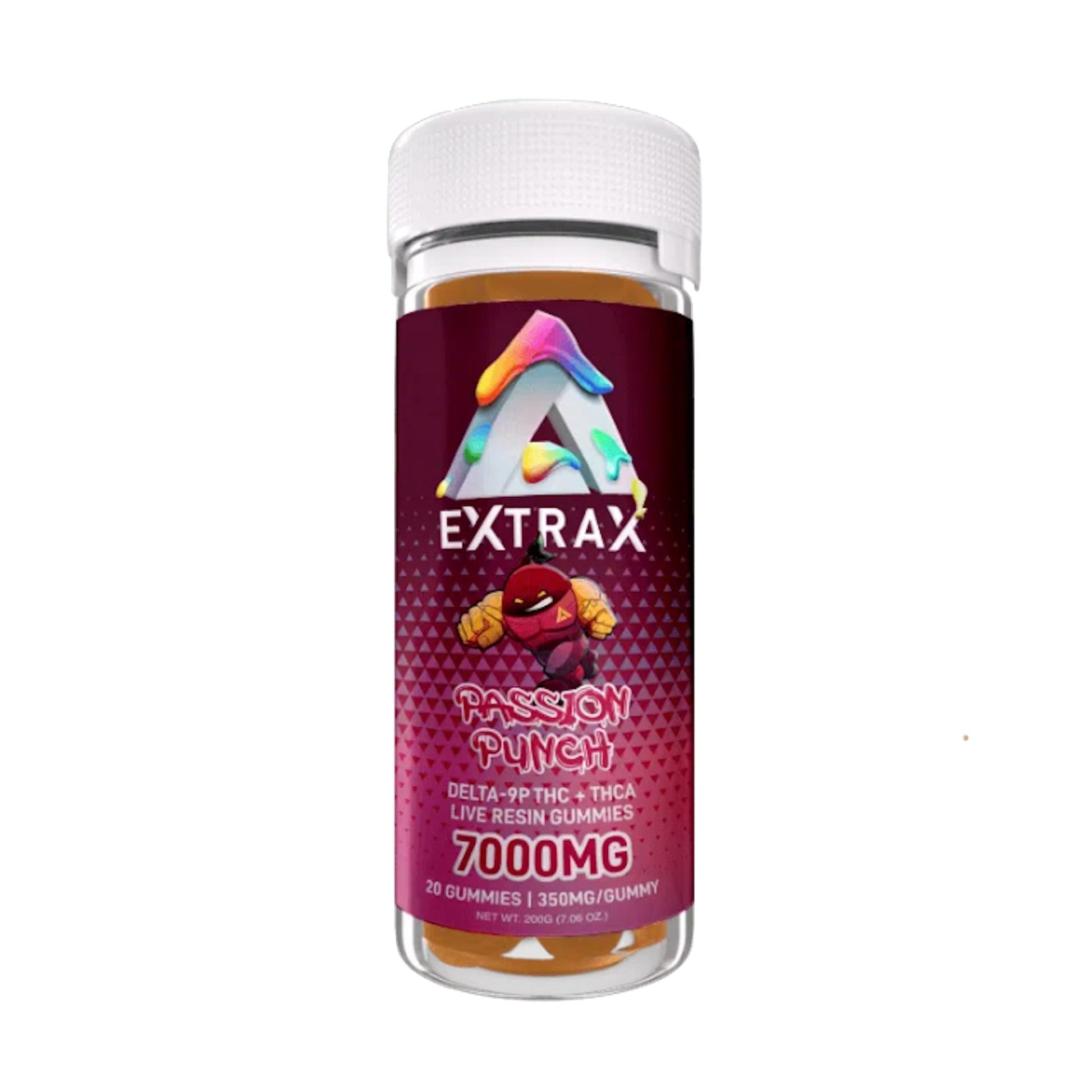 Extrax Adios THC-A Gummies - 7000mg Passion Punch