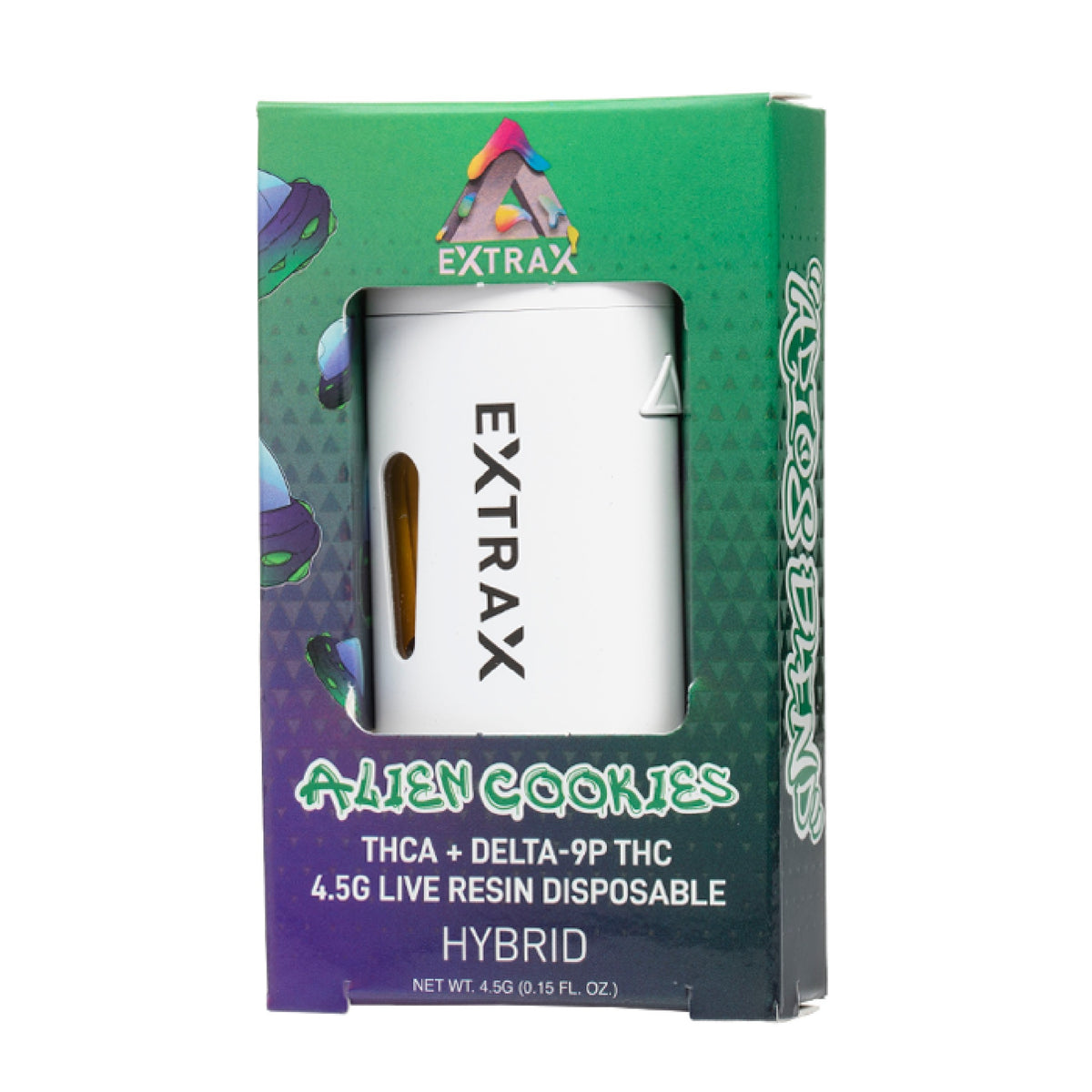 Extrax Adios THC-A Unit - 4500mg Alien Cookies (H) / 1 Pack