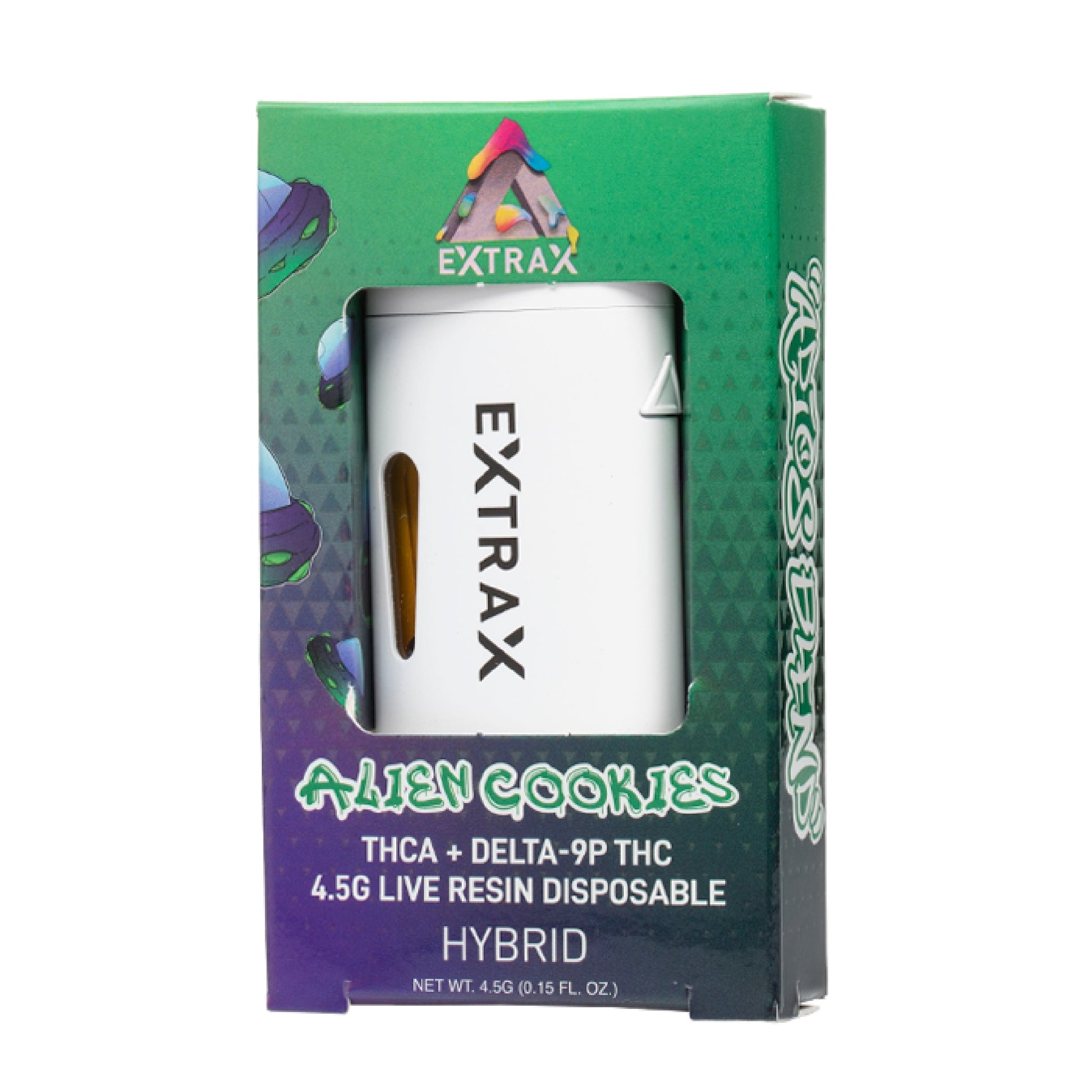 Extrax Adios THC-A Unit - 4500mg Alien Cookies (H) / 1 Pack