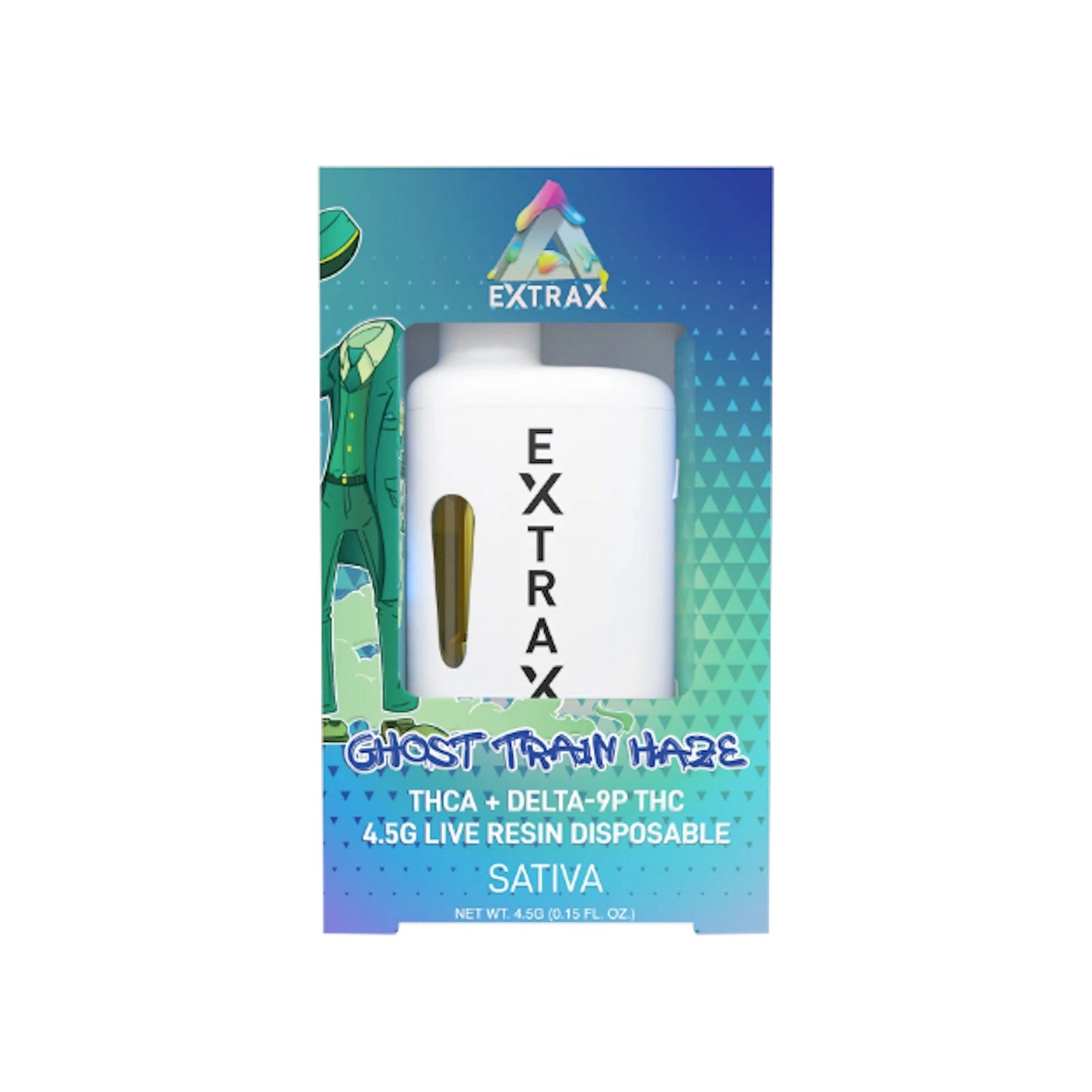 Extrax Adios THC-A Vaporizer - 4500mg Ghost Train Haze