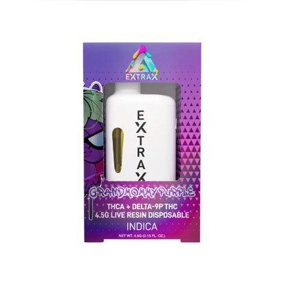 Extrax Adios THC-A Vaporizer - 4500mg Grandmommy Purple