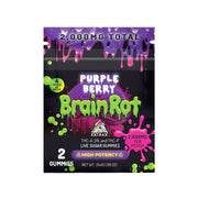 Extrax Brainrot Live Resin THC Gummies - 2000mg Purple Berry