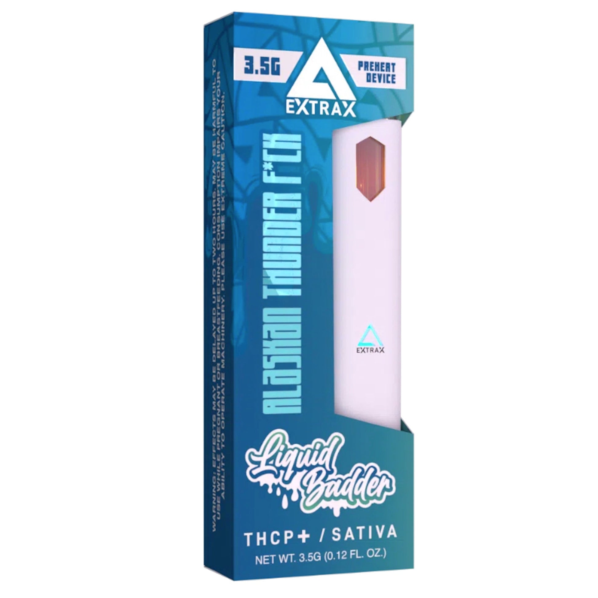 Extrax Liquid Badder Delta 8 + THC-P Vaporizer - 3500mg Alaskan Thunder F*ck